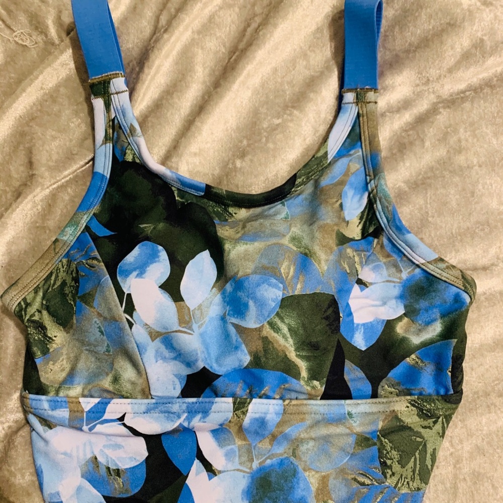 Floral sports bra
